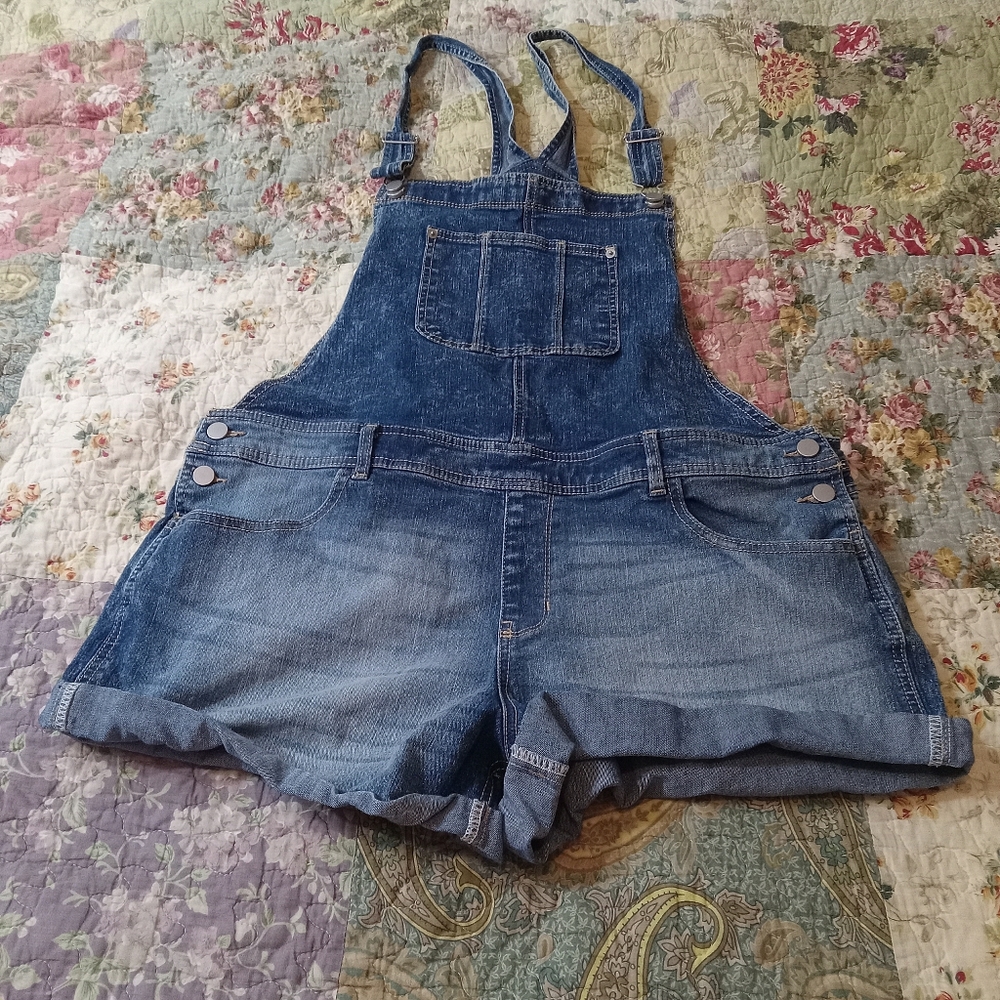 NOBO Denim Overall Shorts 2X